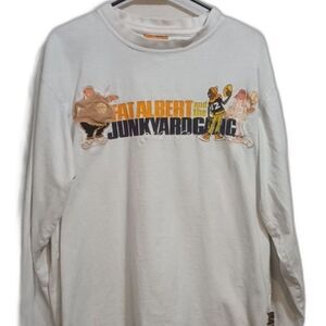 Vintage FUBU Platinum Shirt Large Fat Albert, Y2K Very Distressed Long Sleeve